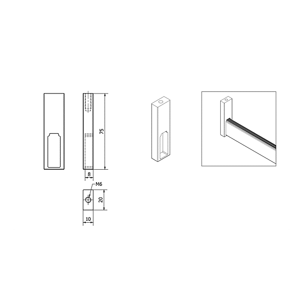 Support d'extrémité photo du produit visuel_1 2XL