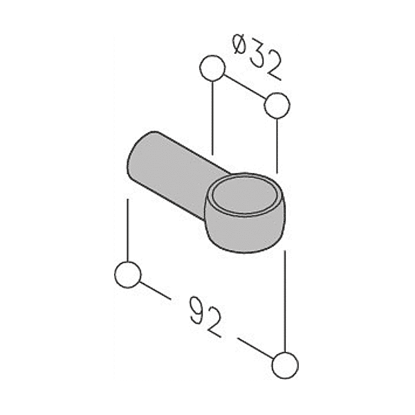 Support droit pour bâton de maréchal photo du produit visuel_1 2XL