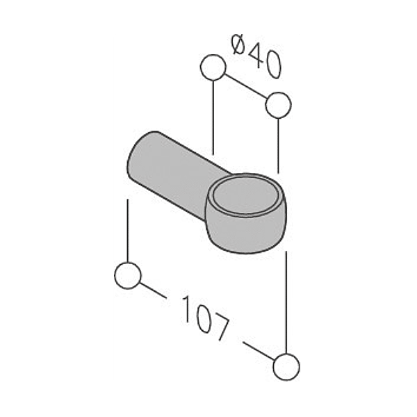 Support droit pour bâton de maréchal photo du produit visuel_1 2XL