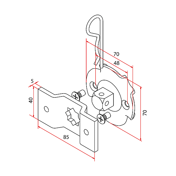 Support moteur TM58 photo du produit visuel_1 2XL