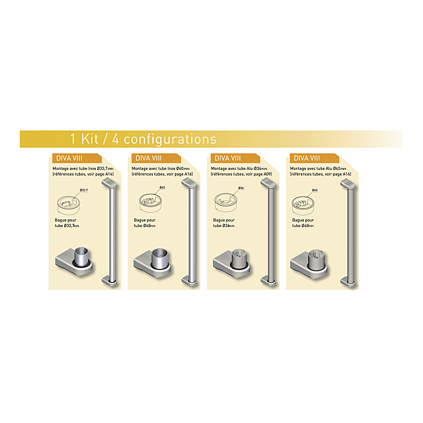 Support pour bâton de maréchal Diva VIII photo du produit visuel_1 2XL