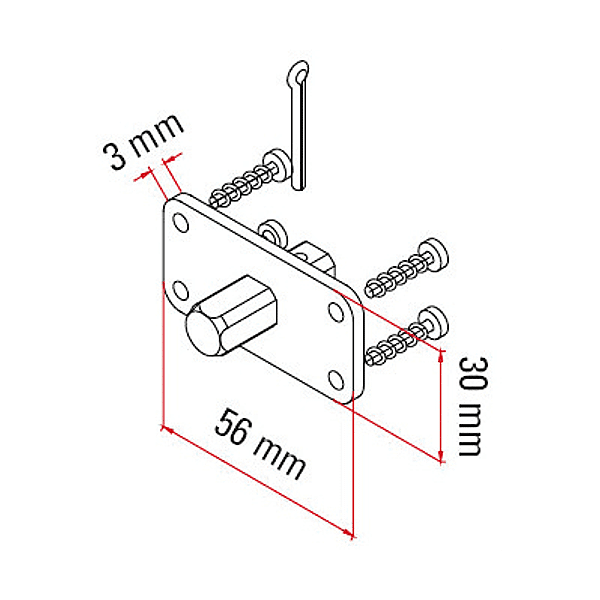 Support pour moteur de volet roulant 132310 photo du produit visuel_1 2XL