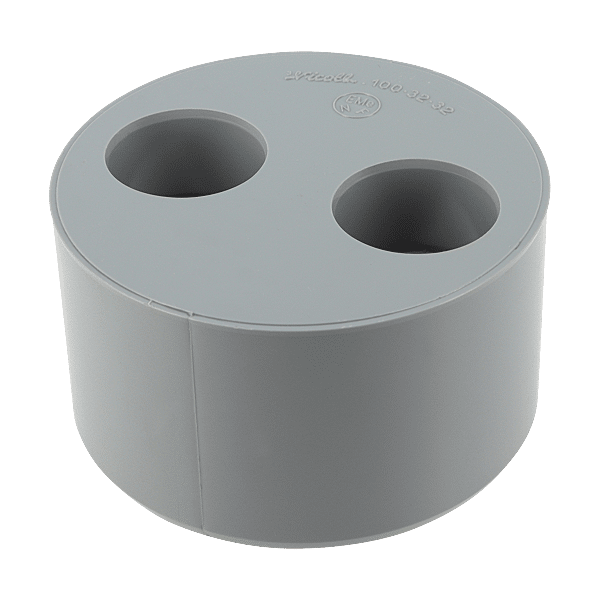 Tampon de réduction double Ø100 PVC mâle - femelle photo du produit visuel_1 2XL