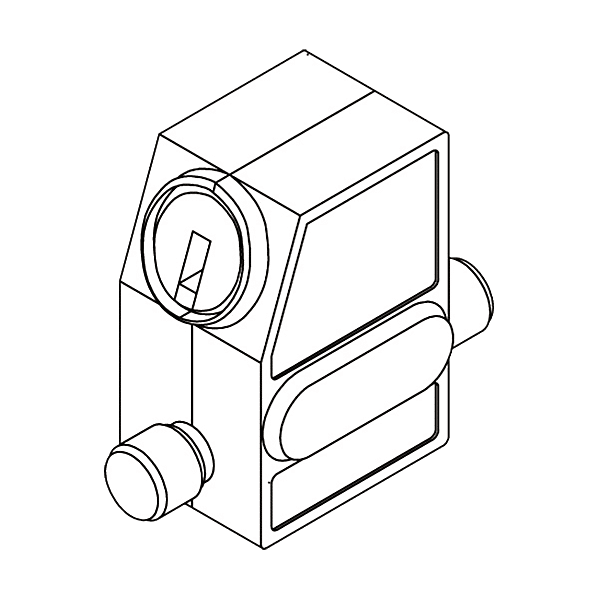 Verrou de baie coulissante à clé S’HESTIA photo du produit visuel_1 2XL