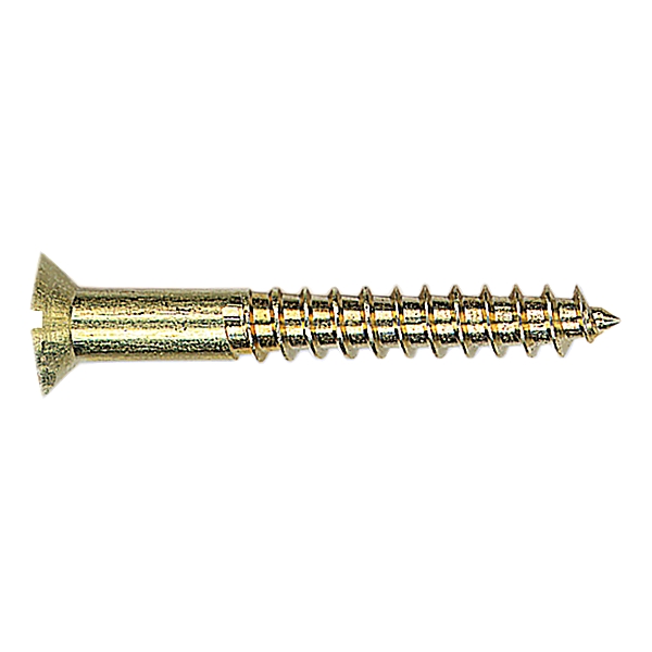 Vis à bois tête fraisée fendue laiton photo du produit visuel_1 2XL