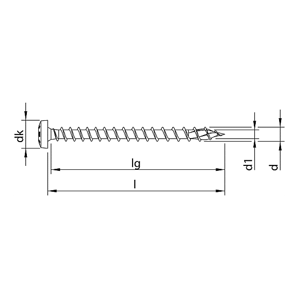 Vis à bois tête ronde Torx acier zingué photo du produit visuel_1 2XL