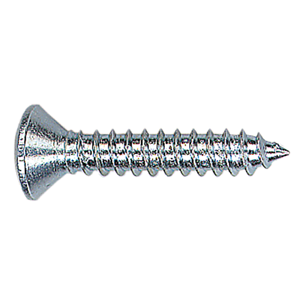 Vis à tôle tête fraisée bombée Pozidriv acier zingué blanc photo du produit visuel_1 2XL