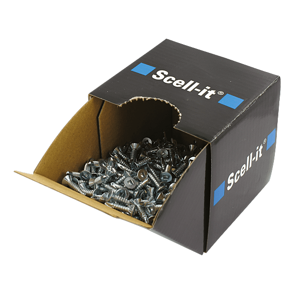 Vis autoperceuse tête fraisée Carrée acier zingué blanc photo du produit visuel_1 2XL