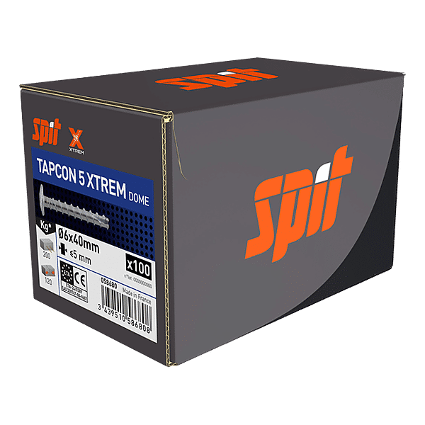 Vis béton tête bombée large acier zingué TAPCON 5 XTREM photo du produit visuel_1 2XL