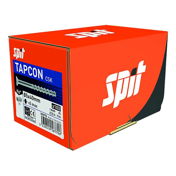 Vis béton tête fraisée acier zingué TAPCON CSK photo du produit visuel_1 2XL