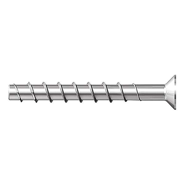 Vis béton tête fraisée Torx acier zingué blanc photo du produit visuel_1 2XL