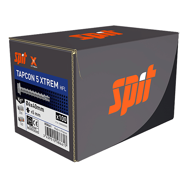 Vis béton tête hexagonale acier zingué TAPCON 5 XTREM photo du produit visuel_1 2XL