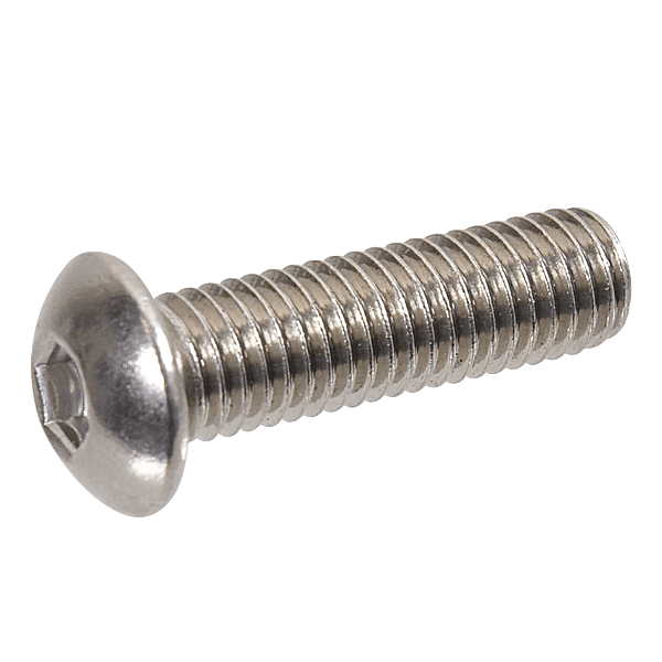 Vis métaux tête bombée 6 pans creux BHC acier zingué blanc photo du produit visuel_1 2XL