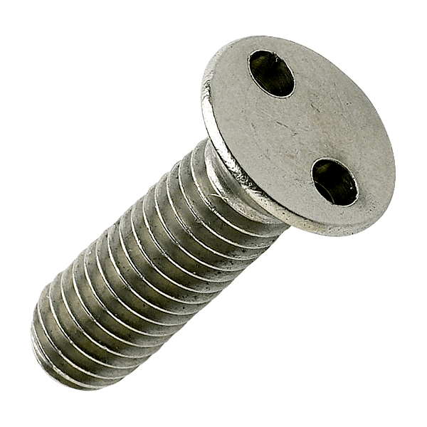 Vis métaux tête fraisée 2 trous anti-vandalisme inox A2  photo du produit visuel_1 2XL