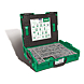visuel1 Coffret 2445 vis à bois tête fraisée Torx acier zingué blanc