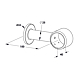 visuel1 Support haut droit Quartz pour barre d'appui