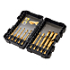 visuel1 Coffret 10 forets métal HSS-Tin pour visseuses à chocs