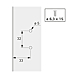 visuel5 Charnière pour meuble de refrigérateur 95° 72134
