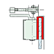 visuel2 Etrier pour porte en verre pour HL 100 et HL 105