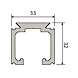 visuel2 Rail pour garniture bois ou verre 0500/0600