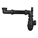 visuel2 Siphon gain de place noir universel lavabo/évier