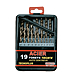 visuel2 Coffret 19 forets HSS cobalt à métaux