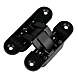 visuel1 Charnière invisible Médium 180° noir mat pour épaisseur mini 30 mm