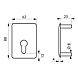 visuel2 Contre-plaque pour verrou Capital
