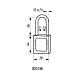 visuel2 Cadenas de consignation à clé 005338RD