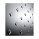visuel1 Tôle aluminium satiné Clou carré poinçonné 2000 x 1000 mm