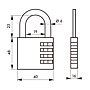 Cadenas de sûreté à combianison Compact 04 photo du produit visuel_2 S