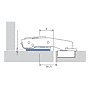 Charnière Sensys 95° pour meuble à cadre en saillie photo du produit visuel_3 S