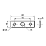 Plaque de fixation avec taraudage M10 photo du produit visuel_2 S