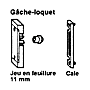 Plaquette pour gâche loquet photo du produit visuel_2 S
