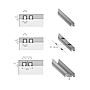 Profilé de coulissage double Sysline S photo du produit visuel_1 S