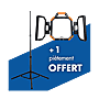 Projecteur LED portable 3 volets avec trépied offert photo du produit visuel_1 S