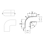 Raccord coudé 90° arrondi H160 photo du produit visuel_2 S