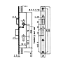 Serrure à encastrer multipoints 36/40 pour ERP/ERT photo du produit visuel_3 S