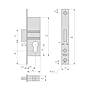 Serrure à encastrer monopoint 2162 photo du produit visuel_2 S