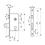 Serrure à encastrer monopoint 91506 photo du produit visuel_2 S