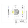 Serrure à encastrer monopoint à dormant seul 235000 photo du produit visuel_2 S