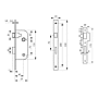 Serrure à encastrer monopoint NF 0505 photo du produit visuel_2 S