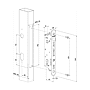 Serrure à encastrer monopoint pour portail Fiftylock photo du produit visuel_3 S