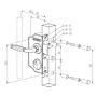 Serrure en applique monopoint pour portail battant LAKY 40 photo du produit visuel_2 S
