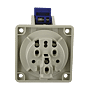 Socle mural fiche femelle 2 pôles + terre  W3B32 photo du produit visuel_2 S